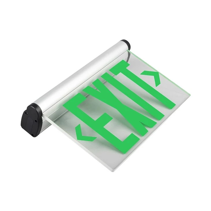 DF-3G Edge Lit Universal UL Listed Green Emergency Exit Sign With Backup Rechargeable Battery Adjustable Angle 180 suppliers