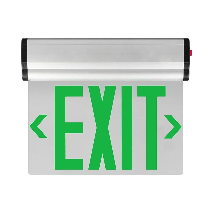 DF-3G Edge Lit Universal UL Listed Green Emergency Exit Sign With Backup Rechargeable Battery Adjustable Angle 180 price