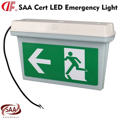 AUEXLED-01 mennyezetre szerelt SAA tanúsítvány vízálló kijárati tábla LED vészkijárati lámpa balra fut